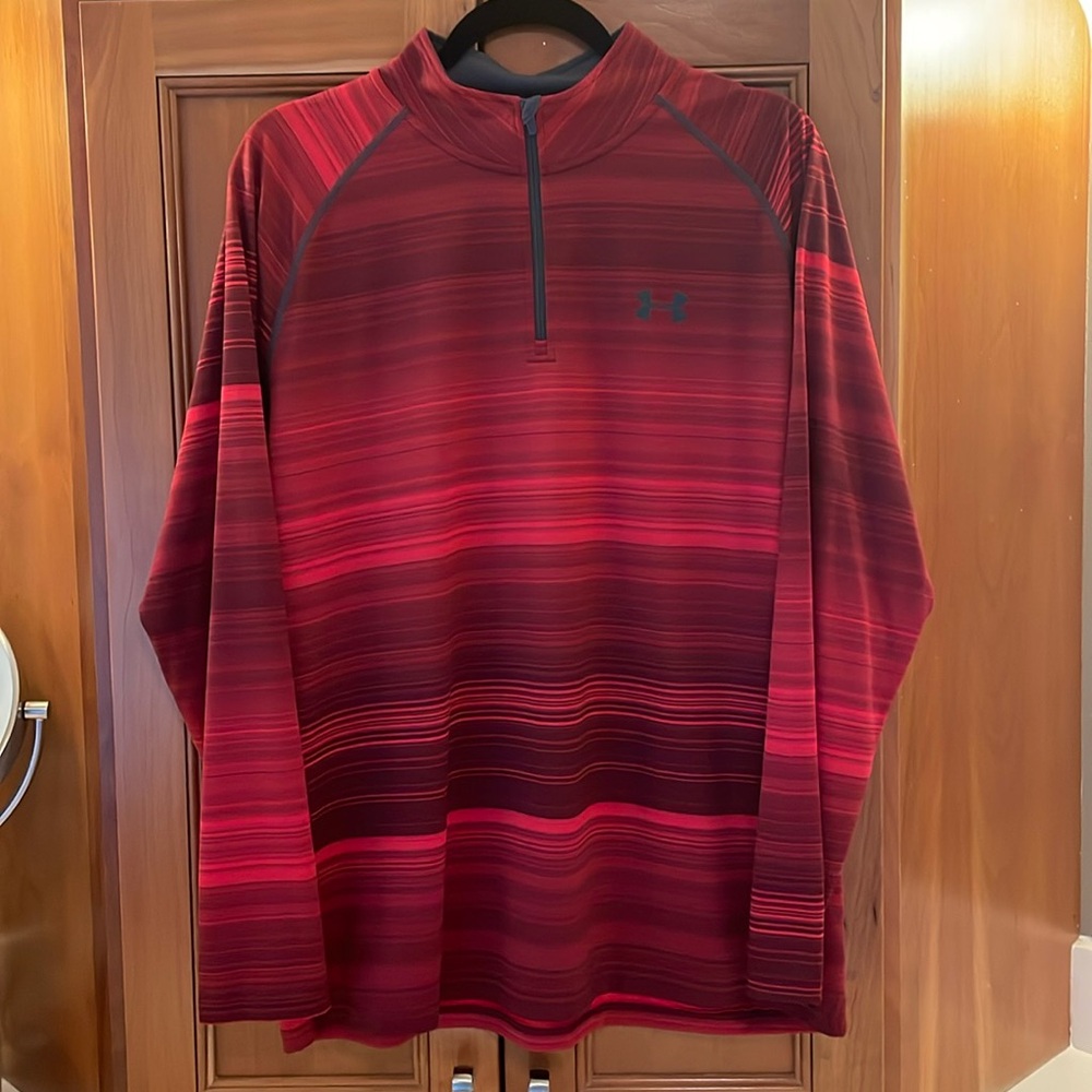 Men’s Under Armour 1/4 Zip Loose Athletic Pullover Size Large